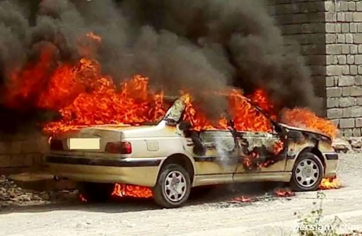  به آتش کشیدن چند خودرو به دنبال خصومت شخصی+فیلم